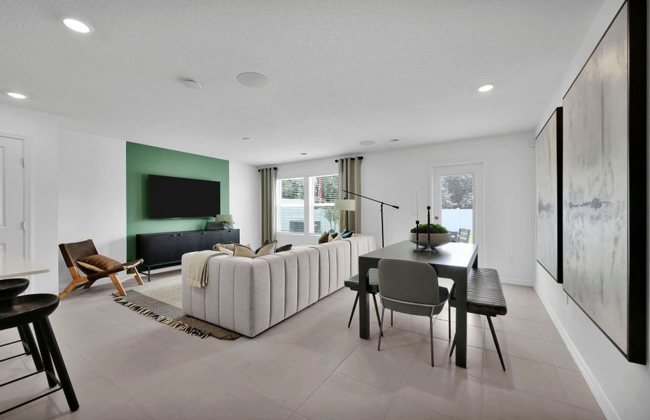 Furnished interior view inside a new home in Normandy Pines, Jacksonville (Image 7). Furnished interior view inside a new home in Normandy Pines, Jacksonville (Image 7).