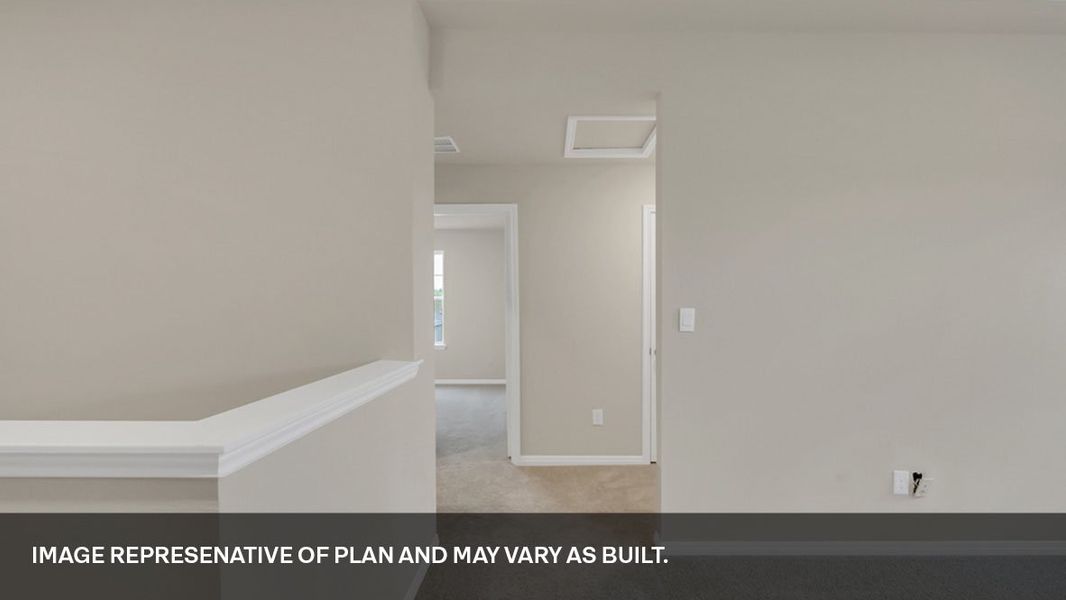 Spacious, unfurnished interior of a new home in Trails at Wildhorse, Austin (Image 28).