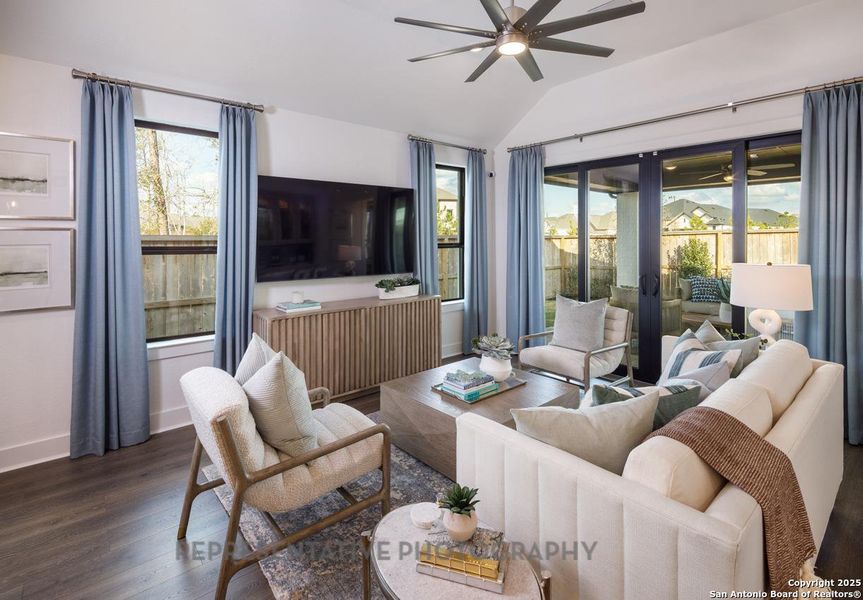 Furnished interior view inside a new home in Prominence, San Antonio (Image 9).
