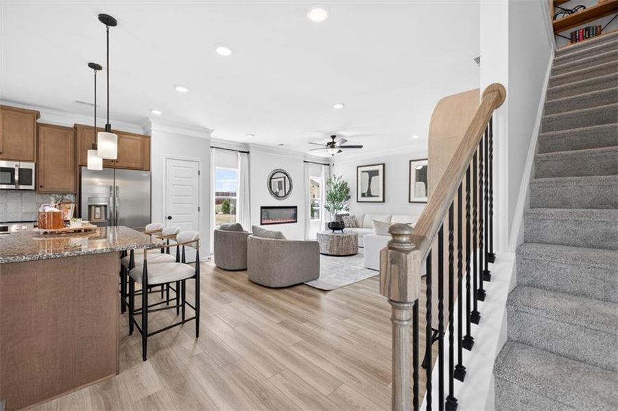 Furnished interior view inside a new home in Hillcrest Park, Ringgold (Image 16).