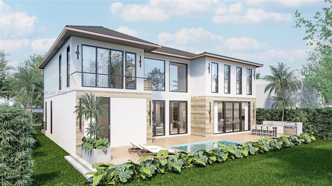 Front exterior of a new home in , Pompano Beach, FL, highlighting curb appeal (Image 1).