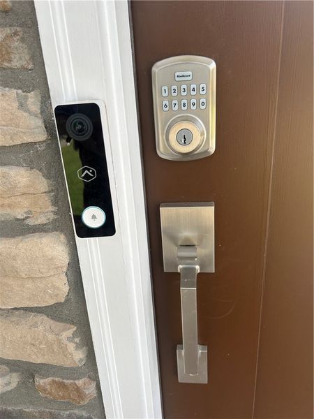 Secure entry features smart lock technology for mo