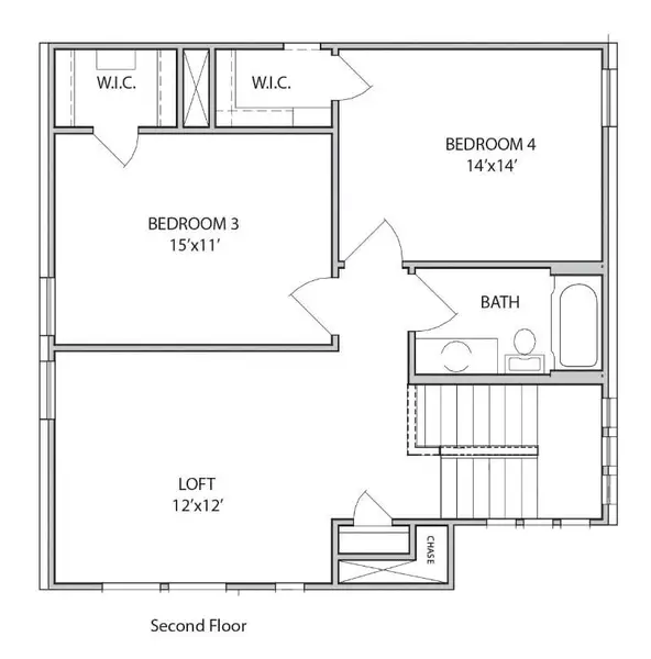2D floor plan layout for the Berkley by Century Communities in Audubon, Magnolia, TX (Image 3). 2D floor plan layout for the Berkley by Century Communities in Audubon, Magnolia, TX (Image 3).