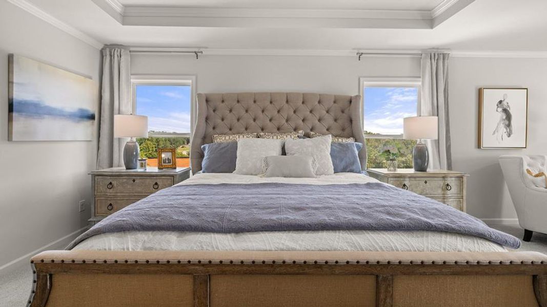 Furnished interior view inside a new home in Thalley Creek Estates, Cumming (Image 50).