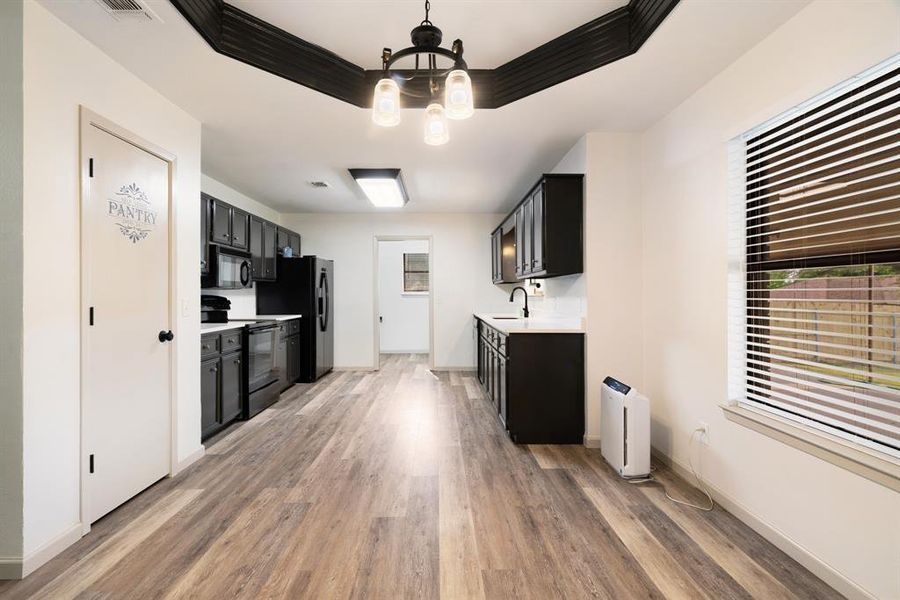 Furnished interior view inside a new home in , Paris (Image 3).