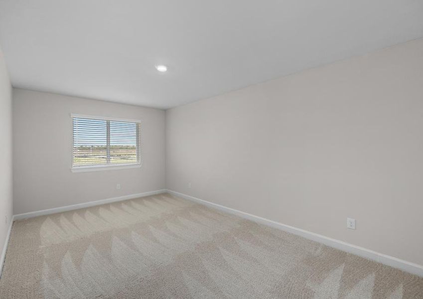 The secondary bedrooms all have carpet.