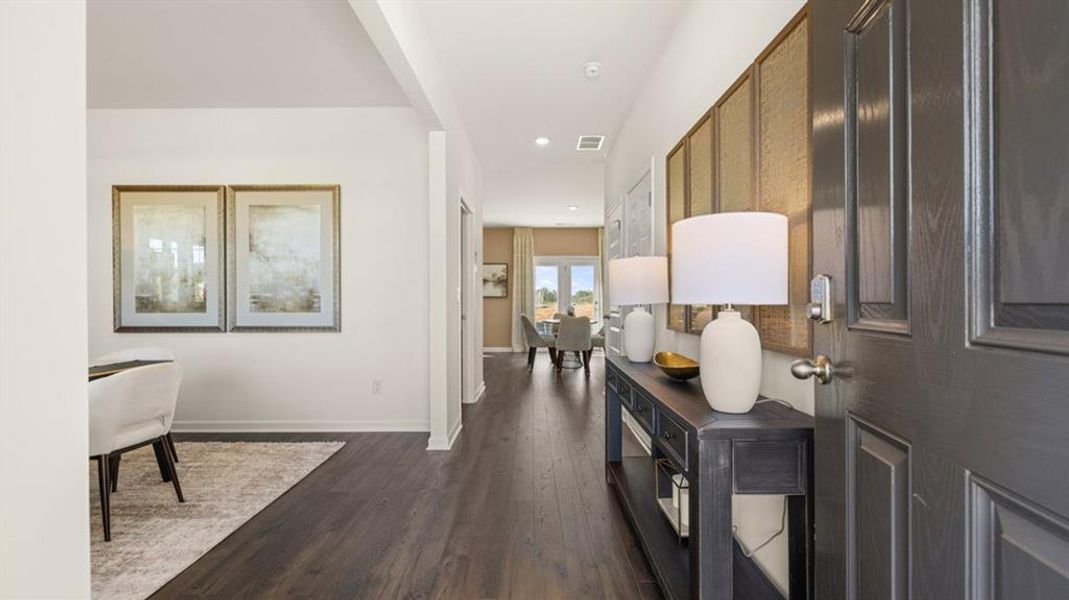 Furnished interior view inside a new home in Teamon Pointe, Griffin (Image 32).