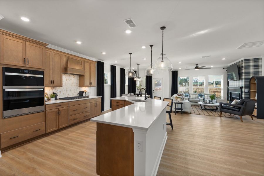 Representative furnished interior of a home built from the Stonebrook by Pulte Homes in Everbrook, Angier (Image 7).