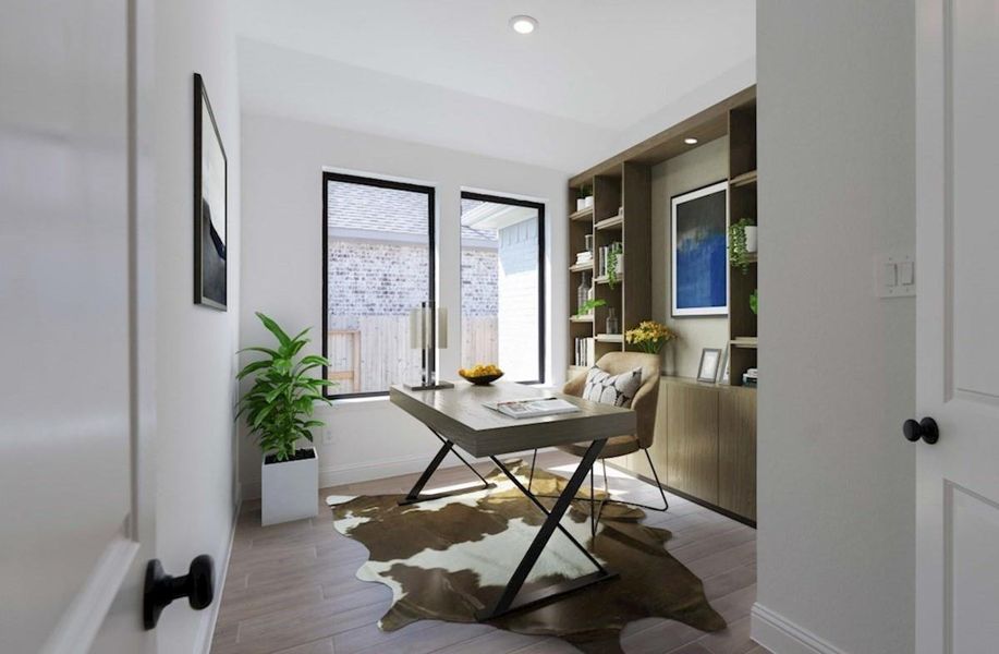 Furnished interior view inside a new home in , Katy (Image 4).