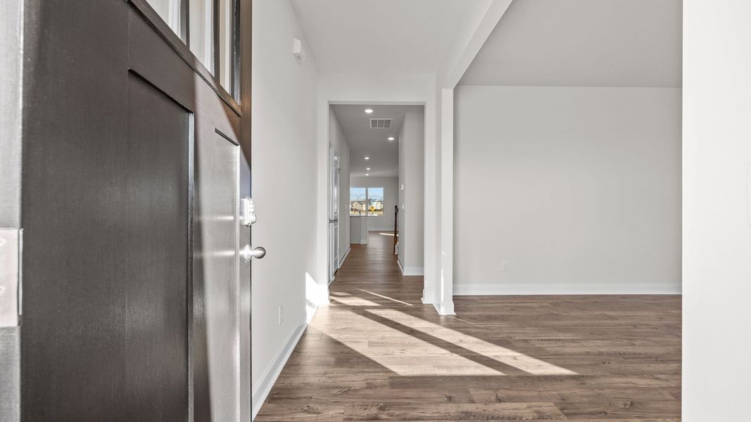 Spacious, unfurnished interior of a new home in Beaver Dam Crossing, Bailey (Image 14). Spacious, unfurnished interior of a new home in Beaver Dam Crossing, Bailey (Image 14).