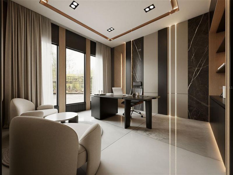 Furnished interior view inside a new home in , Orlando (Image 3).
