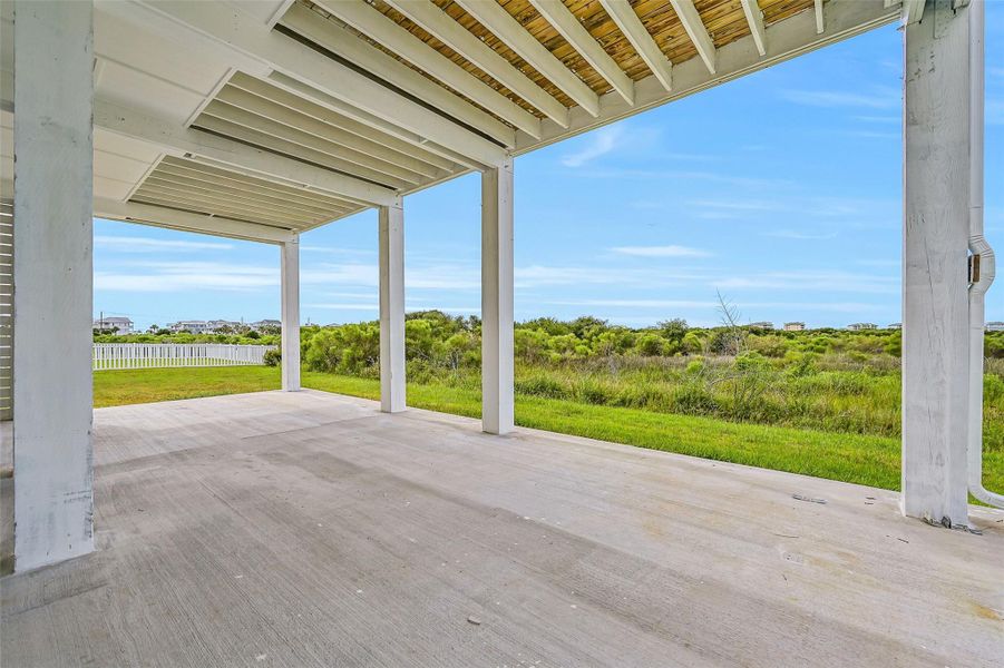 Exterior details and patio area of a home in , Galveston (Image 23). Exterior details and patio area of a home in , Galveston (Image 23).
