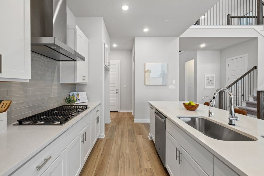 Furnished interior view inside a new home in Park Collection at Lariat, Liberty Hill (Image 13).