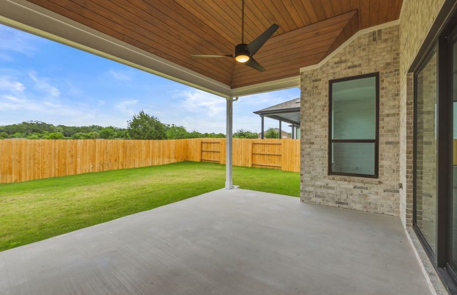 Exterior details and patio area of a home in 6 Creeks, Kyle (Image 44). Exterior details and patio area of a home in 6 Creeks, Kyle (Image 44).