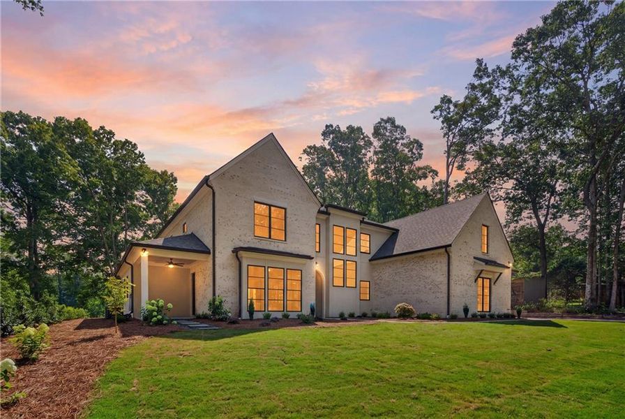 Front exterior of a new home in , Lawrenceville, GA, highlighting curb appeal (Image 28).