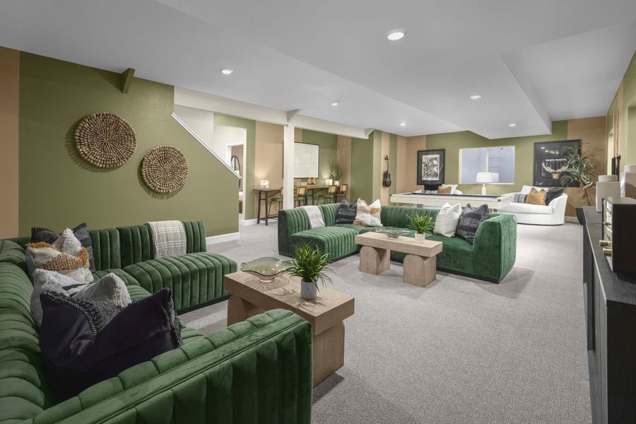 Representative furnished interior of a home built from the 1942 Modeled by KB Home in Murphy Creek Reserve, Aurora (Image 9).