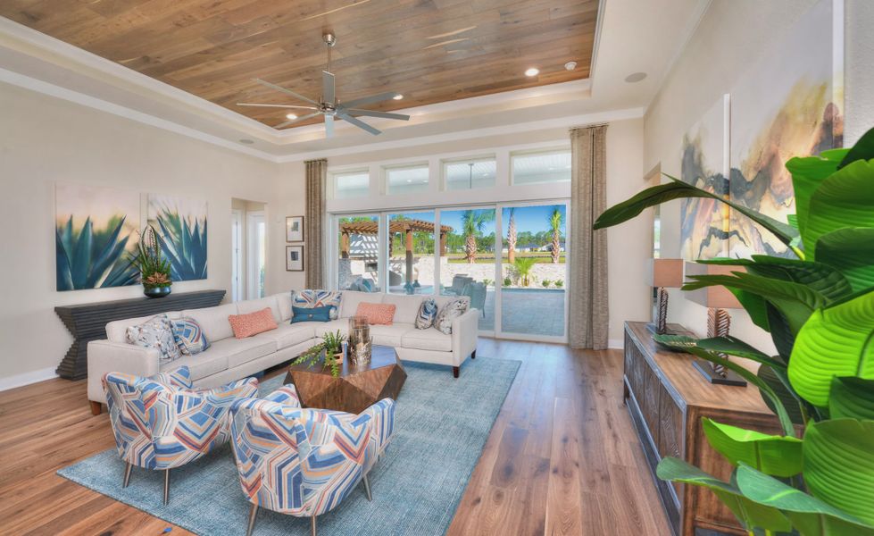 Furnished interior view inside a new home in Amelia National, Fernandina Beach (Image 11).