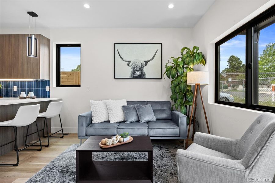 Furnished interior view inside a new home in , Denver (Image 15). Furnished interior view inside a new home in , Denver (Image 15).