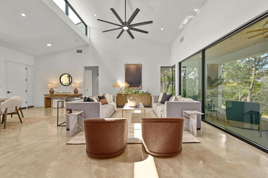 Furnished interior view inside a new home in , Jonestown (Image 28). Furnished interior view inside a new home in , Jonestown (Image 28).