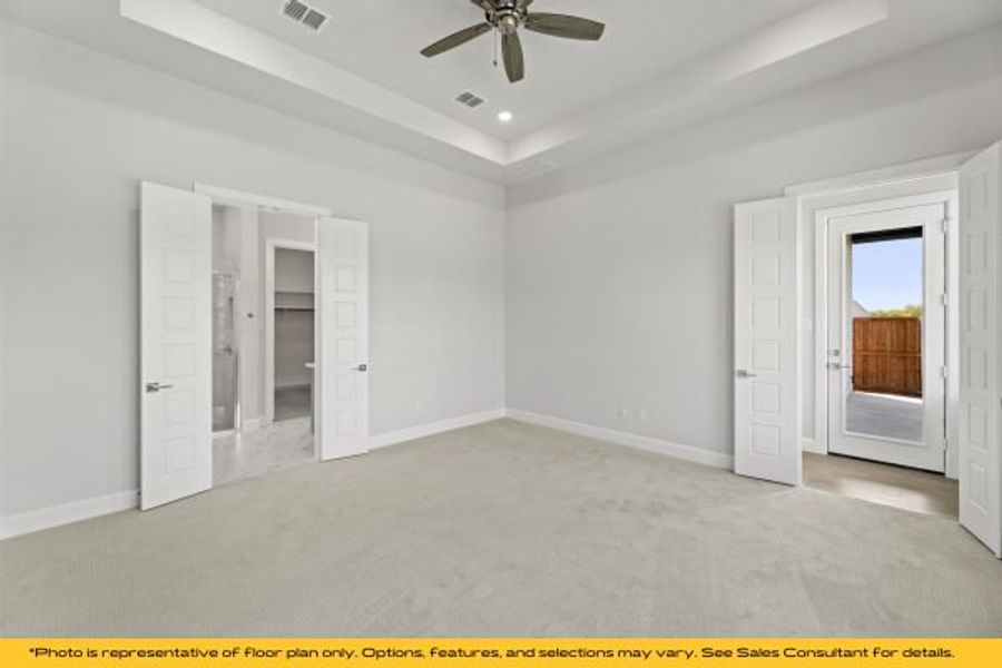 Representative unfurnished interior of a home built from the The Barbados by Stonefield Homes in The Highlands, Rockwall (Image 70).