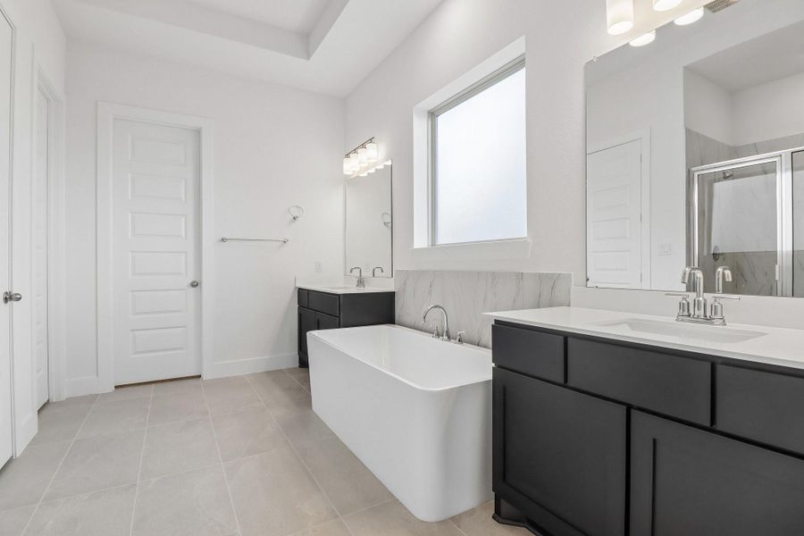 Furnished interior view inside a new home in The Grand Prairie 60', Hockley (Image 15).