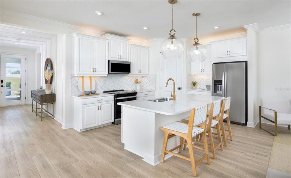 Furnished interior view inside a new home in Wellen Park, Venice (Image 16).