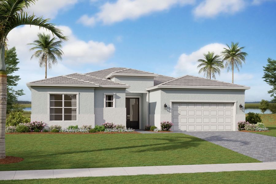 Representative exterior photo of a completed home built from the Concord by Mattamy Homes in Tradition, Port St. Lucie, FL (Image 4).