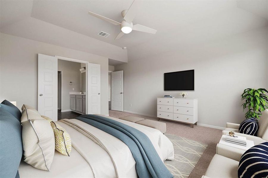 Furnished interior view inside a new home in Rollingbrook Estates, Baytown (Image 16).