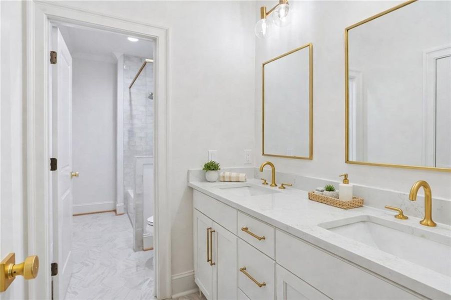 Furnished interior view inside a new home in , Marietta (Image 18).