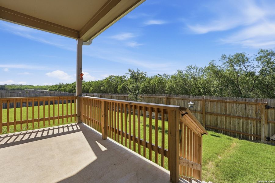 Exterior details and patio area of a home in Guadalupe Heights, Seguin (Image 3).