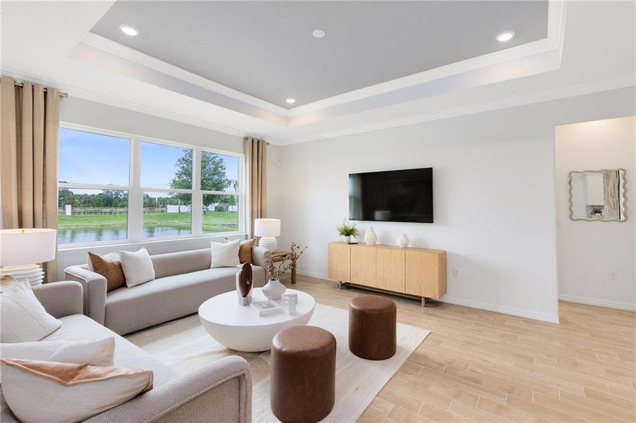 Furnished interior view inside a new home in Sunrise Estates, West Melbourne (Image 5).