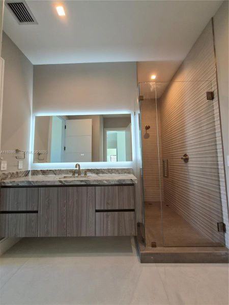 Furnished interior view inside a new home in , Lighthouse Point (Image 41).