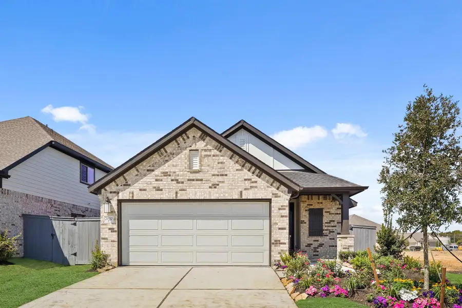 Front exterior of a new home in Jubilee, Hockley, TX, highlighting curb appeal (Image 2). Front exterior of a new home in Jubilee, Hockley, TX, highlighting curb appeal (Image 2).