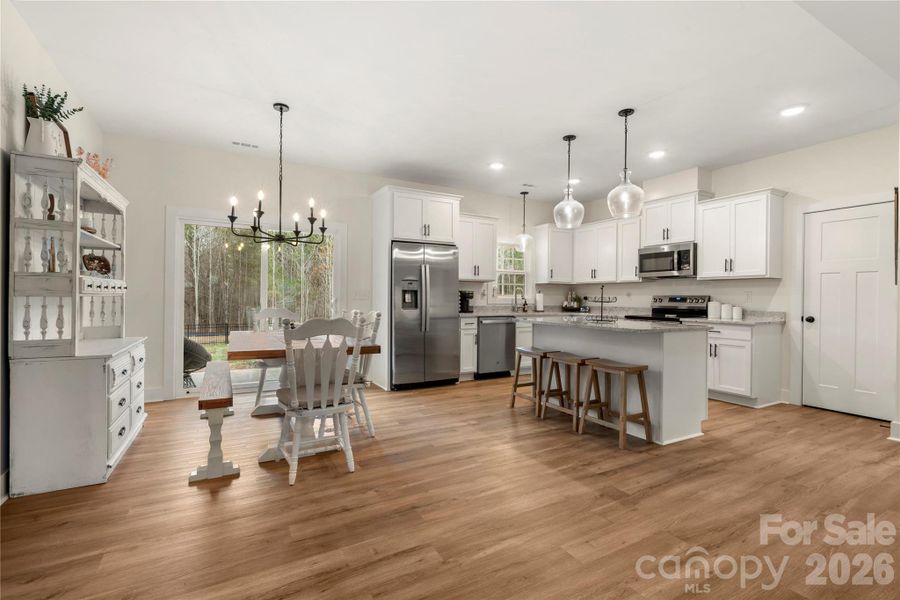 Furnished interior view inside a new home in , Clover (Image 7). Furnished interior view inside a new home in , Clover (Image 7).