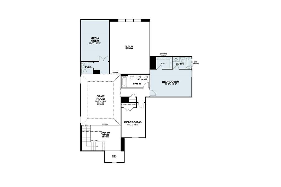 2D floor plan layout of this home in Barksdale, Leander, TX (Image 5).