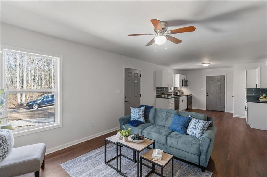 Furnished interior view inside a new home in , Martin (Image 9).