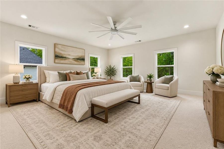 Furnished interior view inside a new home in , Cumming (Image 25). Furnished interior view inside a new home in , Cumming (Image 25).