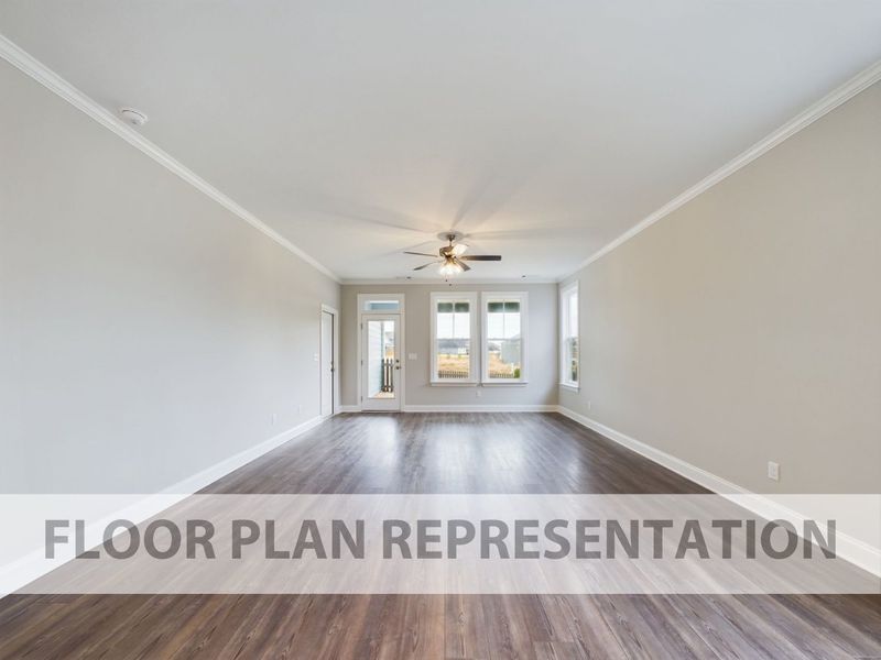 The Finch Plan | Living Area Floorplan Representation Photo The Finch Plan | Living Area Floorplan Representation Photo