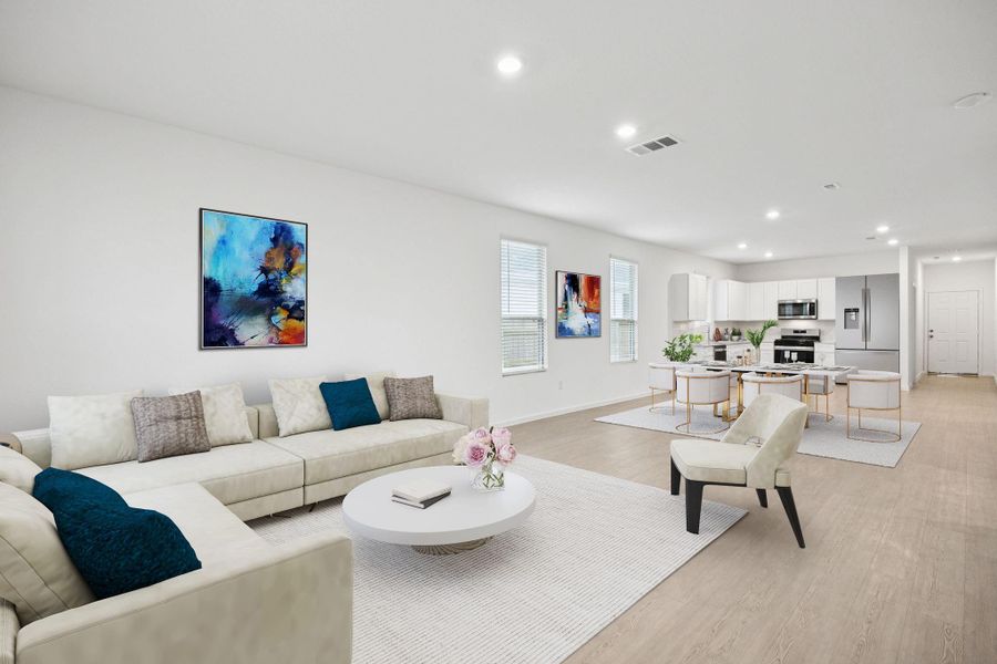 Furnished interior view inside a new home in Crosby Farms, Crosby (Image 14).