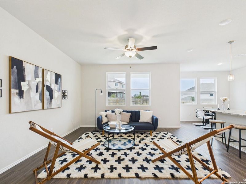 Furnished interior view inside a new home in Bricewood, San Antonio (Image 8).