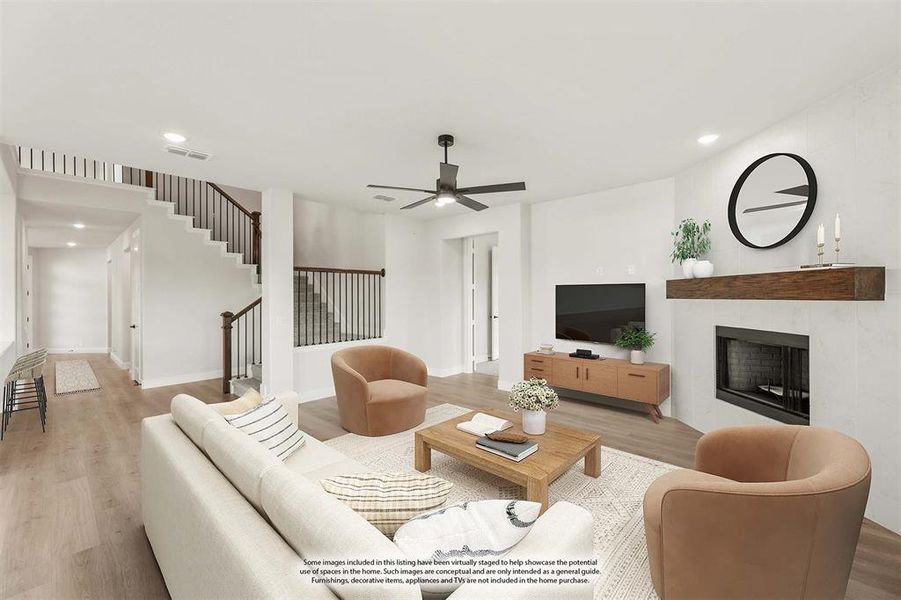 Furnished interior view inside a new home in Ridgepoint, Midlothian (Image 30).