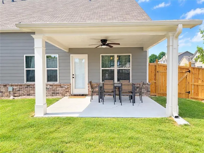 Exterior details and patio area of a home in , Loganville (Image 4).