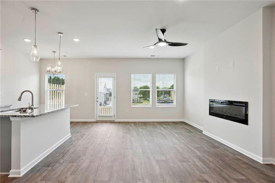 Spacious, unfurnished interior of a new home in The Enclave Townhomes, Hampton (Image 30).