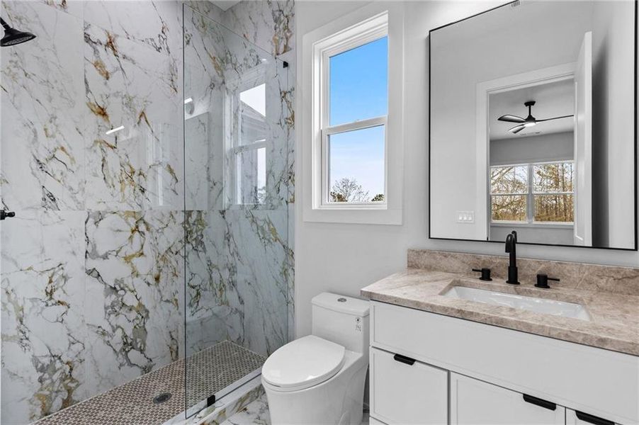 Furnished interior view inside a new home in , Buford (Image 10).