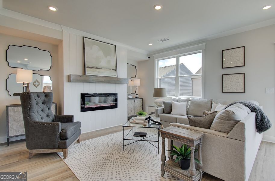 Furnished interior view inside a new home in Millstone at Mundy Mill, Gainesville (Image 10).