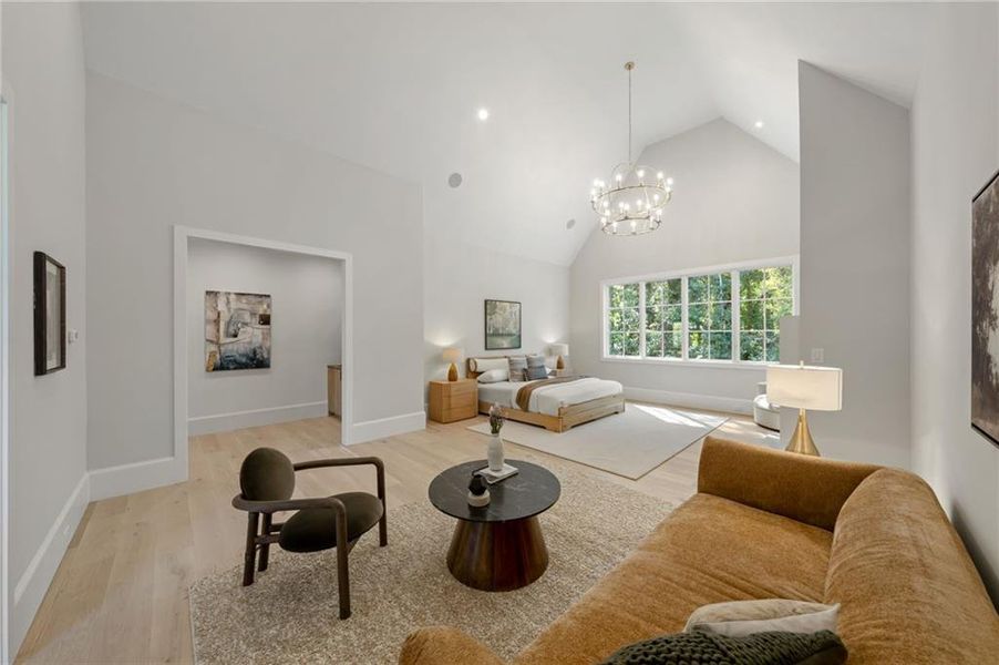 Furnished interior view inside a new home in , Atlanta (Image 35). Furnished interior view inside a new home in , Atlanta (Image 35).