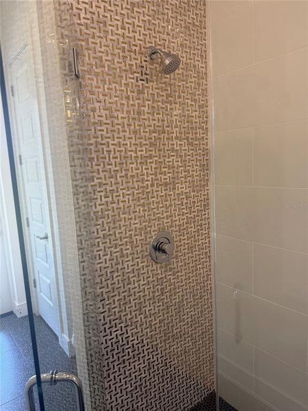 Pool Bath - shower tile