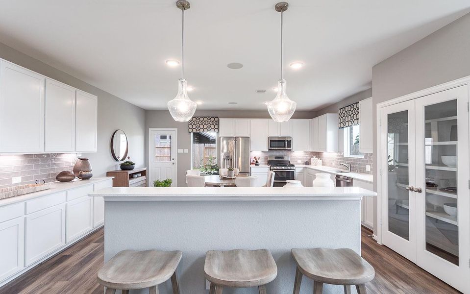 Furnished interior view inside a new home in Pecan Estates, Crosby (Image 3).