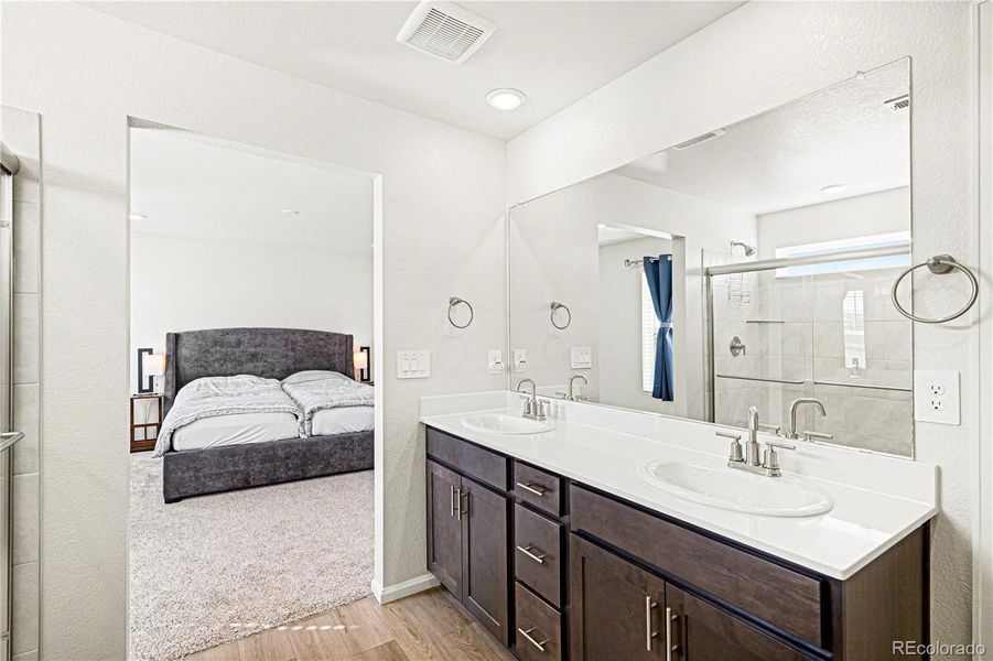 Furnished interior view inside a new home in Murphy Creek, Aurora (Image 22).