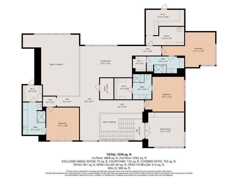 2D floor plan layout of this home in , Houston, TX (Image 7). 2D floor plan layout of this home in , Houston, TX (Image 7).
